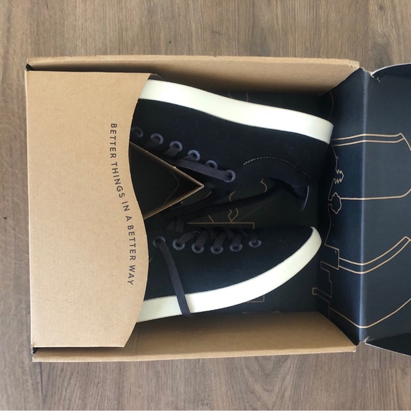 Allbirds Women’s Wool Piper Black Sneakers Soft Wool Walking Shoes Size 9 - Picture 7 of 16